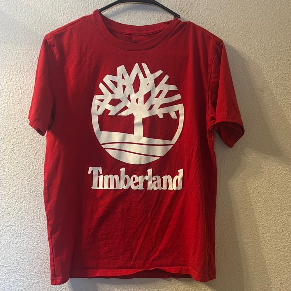 Timberland Red Graphic  T-Shirt